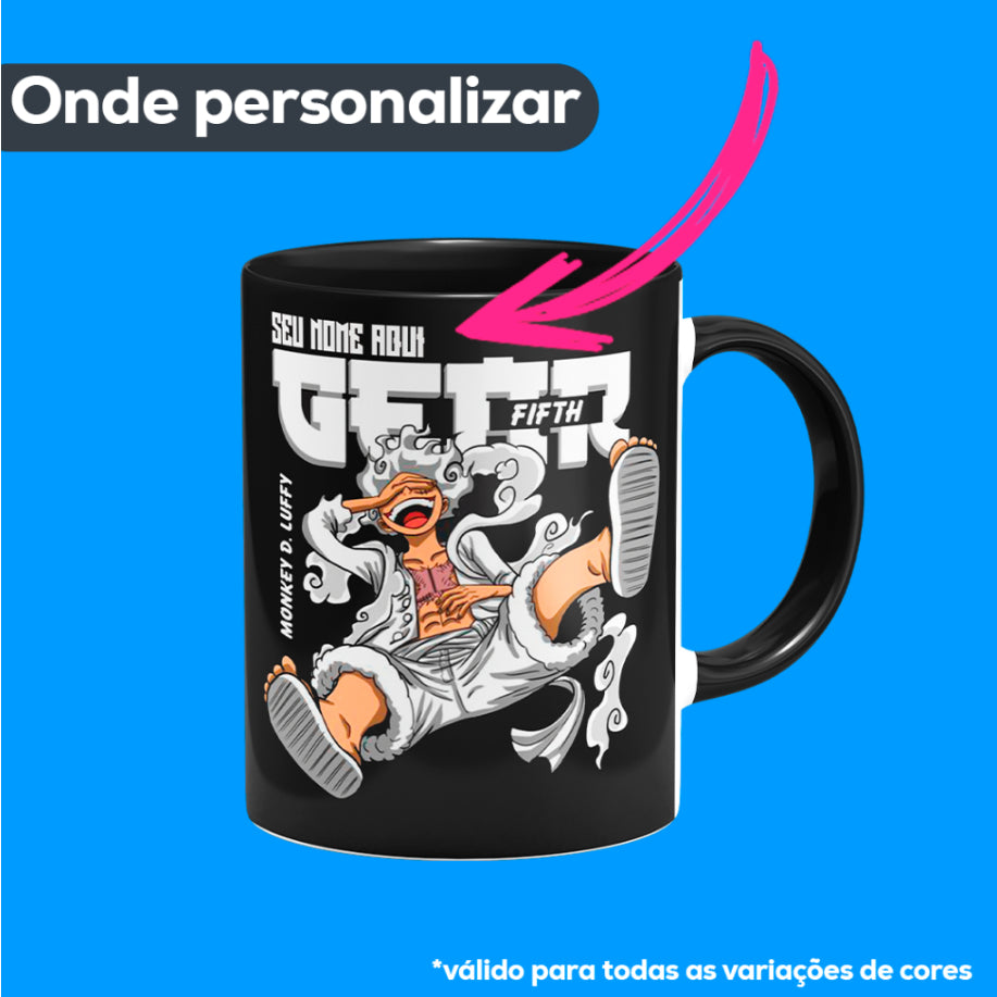 Caneca gear 5 mokey D luffy